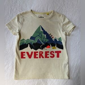 Mini Boden Cream Everest Mountain Tee